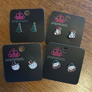 Pack of 4 Christmas earrings